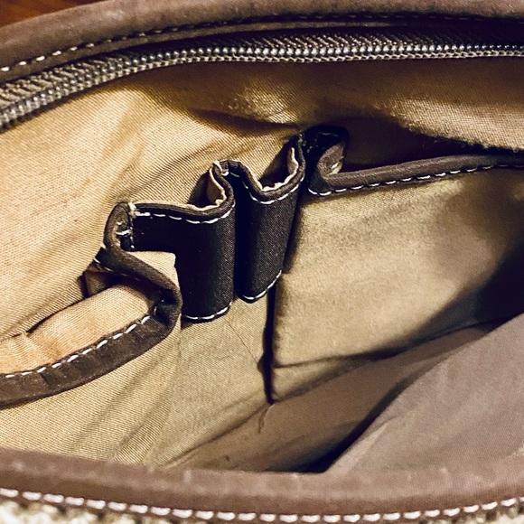 🌟2xHP🌟NWOT The Sak Neutral Stripe Boho Sweater Bag - Picture 10 of 12